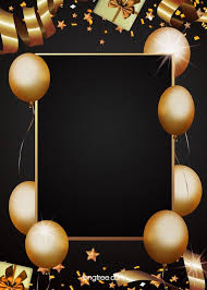 Background Black And Gold Border Design Fundo Dourado De Decoracoes De Festa Dourada Birthday Background Party Background Birthday Wallpaper