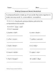 englishlinx com compound words worksheets