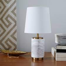 Nov 04, 2020 · a modern makeover of the traditional banker's lamp—in black, silver, or brass, with a dark gray marbled base—the lamp practically disappears when lights are out. Pillar Marble Table Lamp