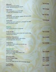 Raintree Restaurant Menu Page 4 Picture Of Rain Tree Restaurant Kiembi Samaki Tripadvisor