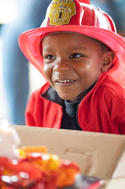 Firefighter birthday picture