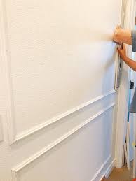 How high you install your wainscoting (full wall v. How To Install Picture Frame Molding Jane At Home Picture Frame Molding Wall Paneling Diy Picture Frame Wall Molding