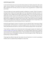 I am familiar with the voluminous professional literature concerning the therapeutic benefits of assistance animals for people with disabilities such as that the department of transportation (dot) has set specific guidelines for flying on commercial airlines with an emotional support animal (esa). Emotional Support Animal Letter