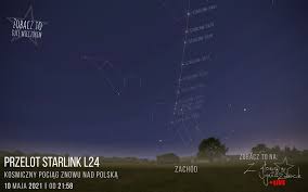 Starlink, czyli pociąg kosmicznych satelitów elona muska, ma zapewnić dostęp do szybkiego oto, w które dni maja 2021 roku będzie można obserwować przelot gromady lśniących obiektów nad polską. Kacik Astronomiczny Starlinki Ponownie Na Nocnym Niebie 10 11 I 12 Maja 2021 R Informatorbrzeski Pl Brzesko Bochnia Dabrowa Tarnowska Tarnow Portal Informacyjny Powiatu Brzeskiego Bochenskiego Dabrowskiego I Tarnowskiego Malopolska