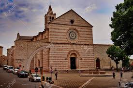 The basilica of saint clare (basilica di santa chiara in italian) is a church in assisi, central italy.it is dedicated to and contains the remains of saint clare of assisi, a follower of saint francis of assisi and founder of the order of poor ladies, known today as the order of saint clare. Basilica Of Santa Chiara In Assisi Stock Photo Picture And Royalty Free Image Image 115642455