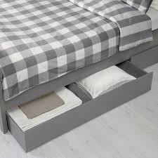 Ikea hemnes tagesbett gästebett schwarzbraun gebeizt mit matratzen lieferung. Hemnes Bettgestell Mit 4 Schubladen Grau Lasiert Luroy Ikea Deutschland