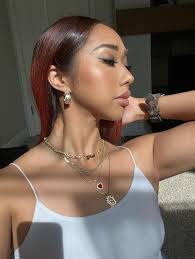 Colored Stone Chain Custom Necklace