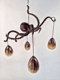 Octopus Chandelier Small Daniel Hopper Design A Modern Blacksmith