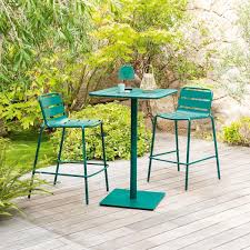 Table haute de jardin : Table Haute De Jardin Phuket Vert Yucca En 2020 Table Haute Table Et Chaises Amenagement Petit Balcon
