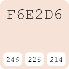 Jun 26, 2018 · jangan salah pilih warna velg, sesuaikan dengan warna bodi. Crown Paint Tiramisu F6e2d6 Hex Kode Warna Skema Dan Cat