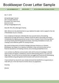 Don't worry, just use this bookkeeper cover letter sample and these cover letter writing tips as a guide, and you'll have your dream job in no time. Bookkeeper Cover Letter Sample Resume Genius Cover Letter For Resume Cover Letter Sample Cover Letter Example