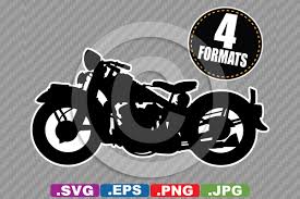 Download Antique Vintage Motorcycle Silhouette Graphic By Idrawsilhouettes Creative Fabrica SVG Cut Files