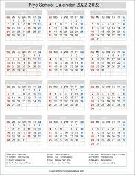 Nyc School Holidays Calendar 2022 2023