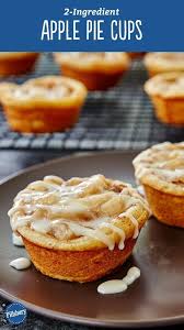2 Ingredient Apple Pie Cups Recipe Apple Recipes Desserts Apple Pie Cups