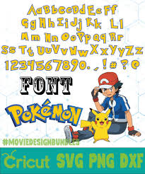 Download Pokemon Font Disney Font Svg Png Dxf Movie Design Bundles