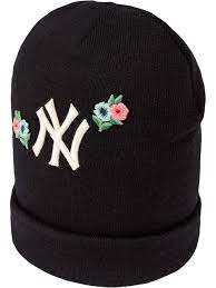 Gucci Wool Hat With Ny Yankees Patch Farfetch Wool Hat Gucci Wool Hat Wool Hat Knit
