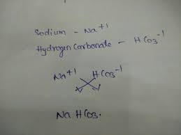 Sodium carbonate, na2co3·10h2o, (also known as washing soda, soda ash and soda crystals) is the inorganic compound with the formula na 2 co 3 and its various hydrates. What Is The Formula Of Sodium Hydrogen Carbonate By Criscross Method Brainly In