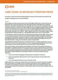 Osition paper is based on facts the p provide a solid foundation for that argument.your. Care Covid 19 Advocacy Position Paper Policy And Research From Care Insights