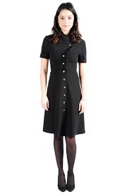 Structured Black Button Down Dress Pretty Outfits Clothes Dresses