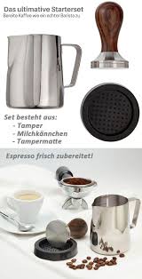 Espresso Barista Starter Set Tamper Milchkannchen Tampermatte Espressomaschine Espresso Kaffee
