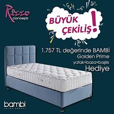 Rizzo Concept Cekilisimiz Var 1 757 Degerindeki Bambi Golden Prime Yatak Baza Baslik Setimiz Sizlere Hediye Hediyemizi Kazanmak Icin Yapmaniz Gerekenler Bizi Yani Rizzoconcept Hesabimizi Takip Etmek En Az 3 Arkadasinizi Yorum Kismina