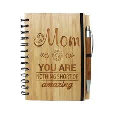 Mom You Are Nothing Short Of Amazing Personalized Wooden Notebook Wooden Notebooks Hardcover Notebook Wood Journal