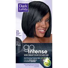 Black hair color is extremely versatile, with various shades ranging from midnight to cafe noir. Softsheen Carson Dark And Lovely Go Intense Ultra Vibrant Hair Color On Dark Hair Permanent Hair Dye Original Black 21 Packaging May Vary Walmart Com Walmart Com