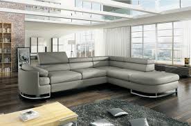 Sur notre boutique en ligne, retrouvez une sélection de canapés d'angles au meilleur prix du web ! Canape D Angle Convertible Islanda En Simili Cuir De Qualite Gris Clair Mobilier Prive