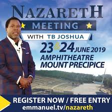 T.b joshua na popular nigerian prophet wey dey organise healing and deliverance program for im church wey dey attract pipo from all ova di world. Tb Joshua Richtet Veranstaltung In Nazareth Israel Aus