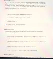 Weak point, weakness, weak link. Solved Question 5 1 Point Pigs Are Vulnerable To Infect Chegg Com