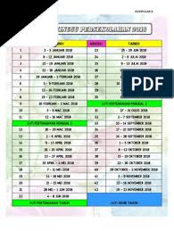 Divider minggu persekolahan 2019 kumpulan a colourful. Jadual Minggu Persekolahan Kumpulan B Pdf