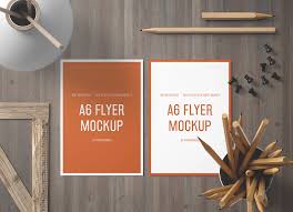 Download Free A6 Size Front Back Flyer Mockup Psd Good Mockups