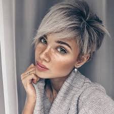 Kurze frisuren haarfarben trends 2019 grau haare. Pin On Pixie Frisuren