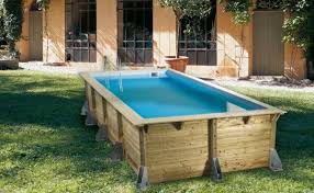 le piscine hors sol en bois 50 modeles archzine fr piscine bois piscine bois rectangulaire piscine hors sol