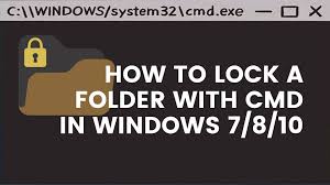 A locked pdf file can contain two different types of protection. How To Lock A Folder With A Password In Windows 7 8 10 Using Cmd Techcrook