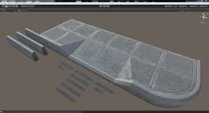 Sidewalk Modular Set 3 Color Option 3d Model Modular Color Options Settings