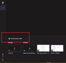 However audio is not working. Mike Tholfsen On Twitter New An Easy Way To Share Your System Audio On Microsoftteams Meeting Click The Include System Audio Button When Screen Sharing There S Also A Button On The
