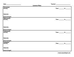 Kindergarten Lesson Plans Lesson Plan Template Free Lesson Plan Templates Teaching Lessons Plans
