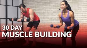 30 day muscle building program at home