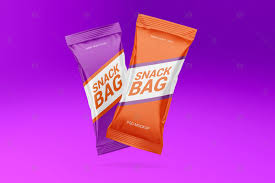 Snack Bag Set Mockup In Packaging Mockups On Yellow Images Creative Store
