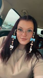 Handmade stone and glass bead glasses chains