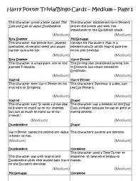 Pin On Harry Potter Game Ideas