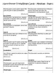Nov 04, 2021 · hard 'harry potter' books trivia. Entertaining Harry Potter Party Games Printables And Group Games Harry Potter Party Games Harry Potter Quiz Harry Potter Games