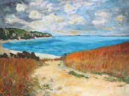 Großverkauf monet gemälde aus china monet gemälde großhändler über großverkauf künstler monet, großverkauf monet seerosen und mehr bei alibaba.com. Original Gemalde Nach Claude Monet Am Strand Von Pourville Leinwand 30 X 40 Cm Ebay