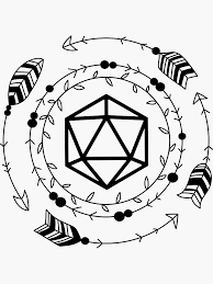 Boho Polyhedral D20 Dice Tabletop Roleplaying Rpg Gaming Addict Sticker By Pixeptional In 2021 Ace Of Spades Tattoo Gaming Tattoo Dragon Silhouette See more ideas about symbols, dungeons and dragons classes, dungeons and dragons. boho polyhedral d20 dice tabletop