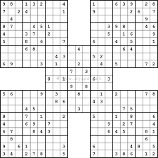 Sudoku is a puzzle with a grid containing nine large blocks. Samurai Sudoku Free Printable Puzzles Sudoku Printable Printable Puzzles