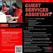 Airport and aviation services (sri lanka) ltd. Airasia Guest Services Assistant Walk In Interview Melaka January 2019 Better Aviation