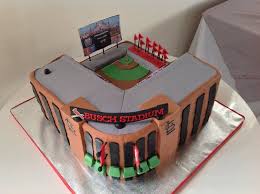 Busch Stadium Busch Stadium Grooms Cake Mostly Fondant Stls Cardinal And Scoreboard Are Edible Images Busch Stadium Edible Images Cake