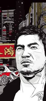 Download Iphone Xs Sleeping Dogs Jackie Bench Background