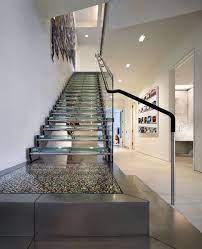 Glass Staircase High End Penthouse Duplex Apartment On Top Of Bloomberg Tower Manhattan New York Pent House Simple House Manhattan Penthouse